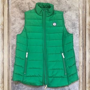 Michael Kors green puffer vest